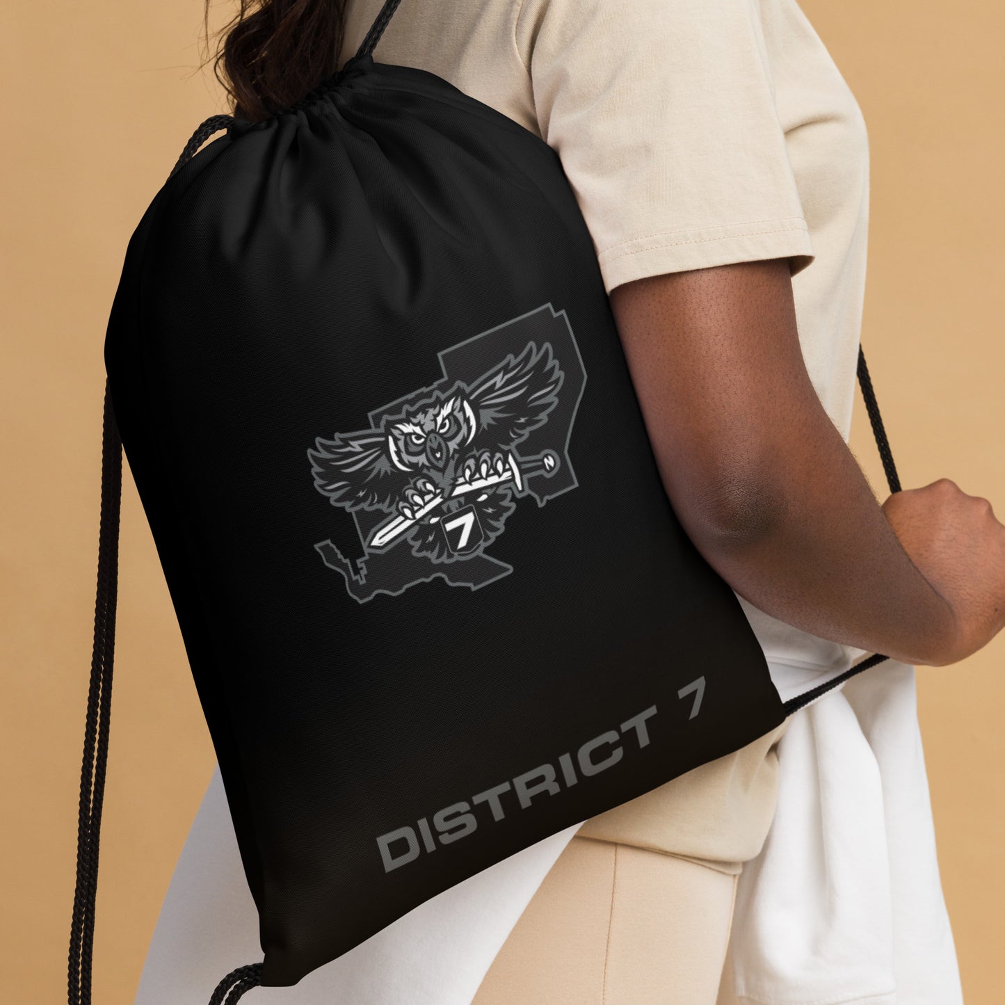 District 7 Drawstring bag