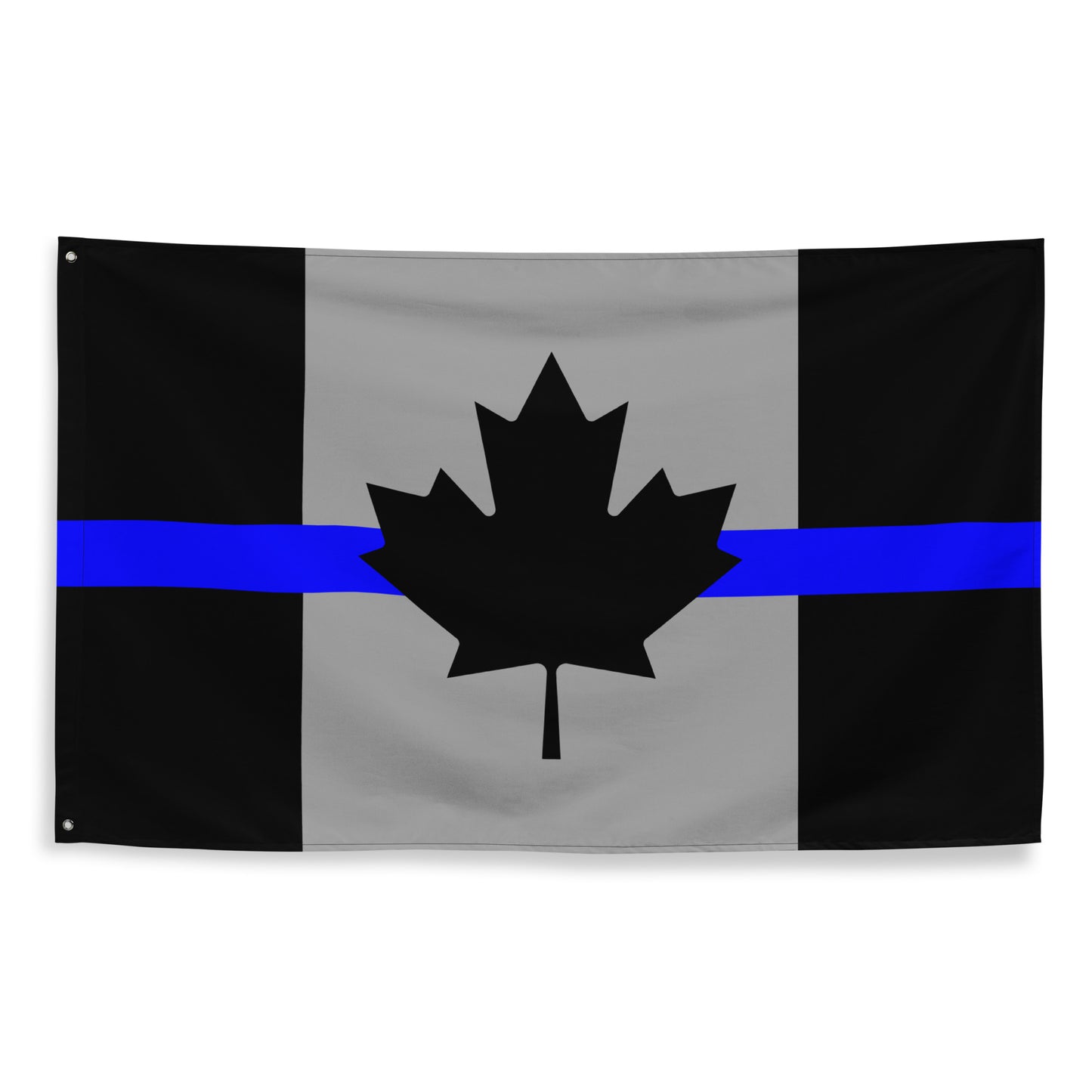 Thin Blue Line Canada Maple Leaf Wall Flag-911 Duty Gear Canada-911 Duty Gear Canada