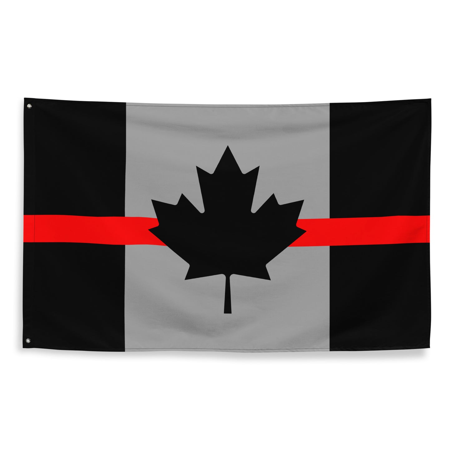 Thin Red Line Canada Firefighter Wall Flag-911 Duty Gear Canada-911 Duty Gear Canada