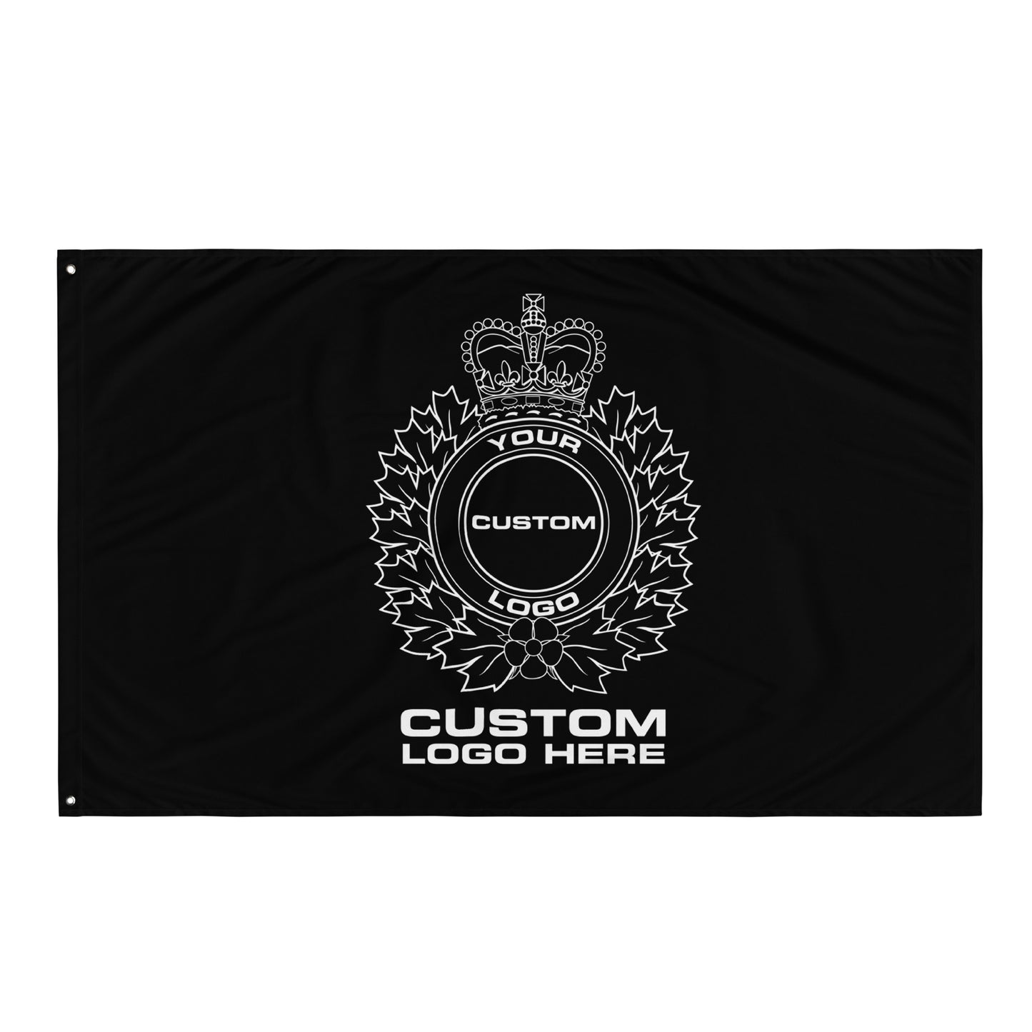 Custom Police, LEO, Sheriff, Corrections Agency Logo Wall Flag-911 Duty Gear Canada-911 Duty Gear Canada