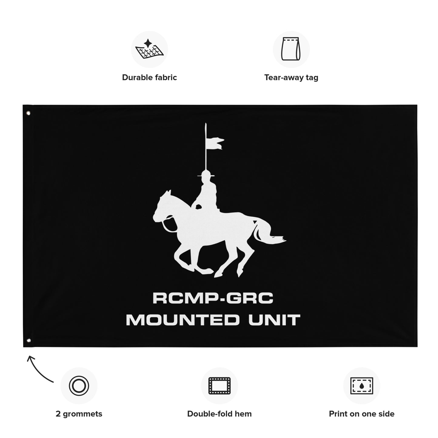 Custom Specialty, Unit, District, Precinct, Logo Wall Flag-911 Duty Gear Canada-911 Duty Gear Canada