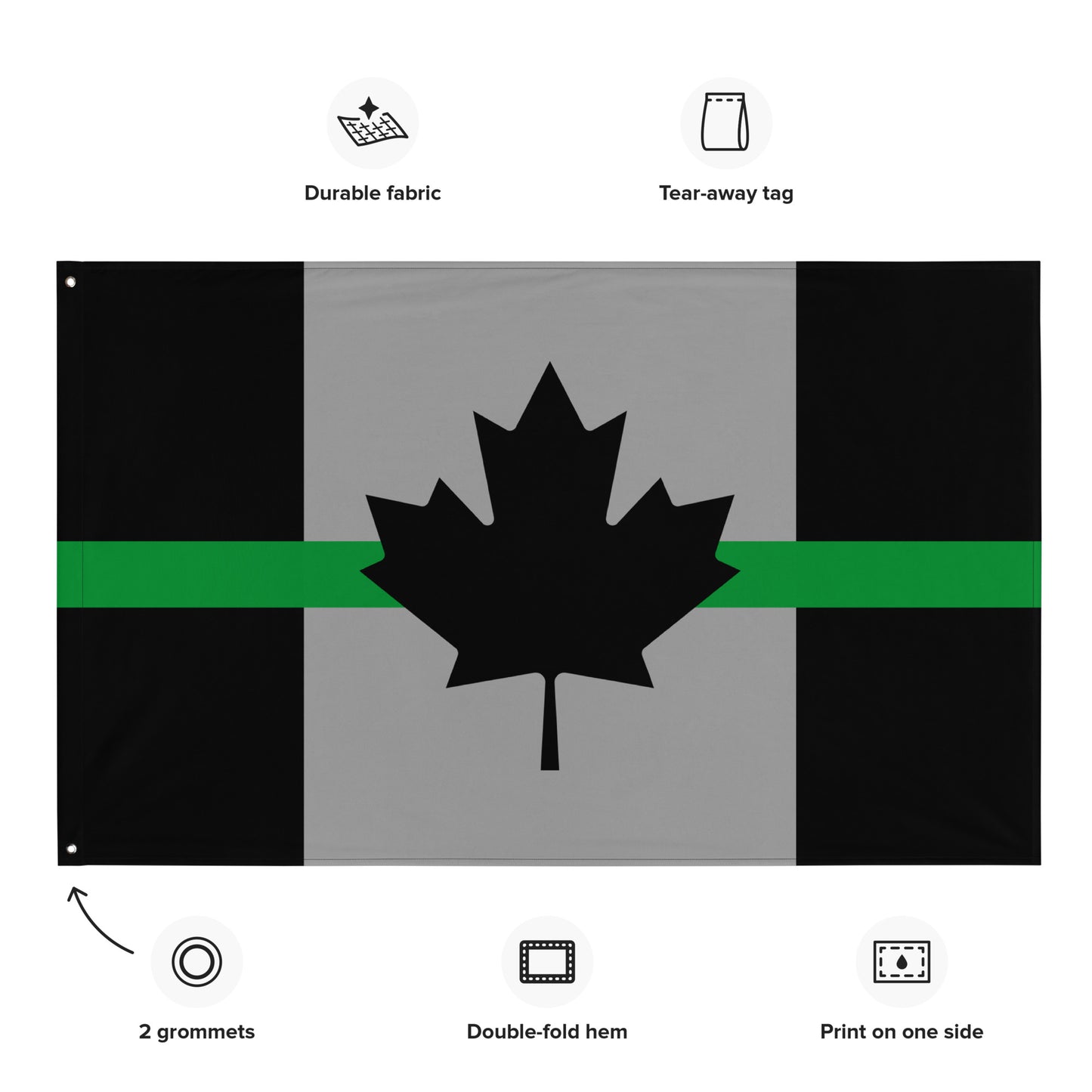 Thin Green Line Canada Flag-911 Duty Gear Canada-911 Duty Gear Canada