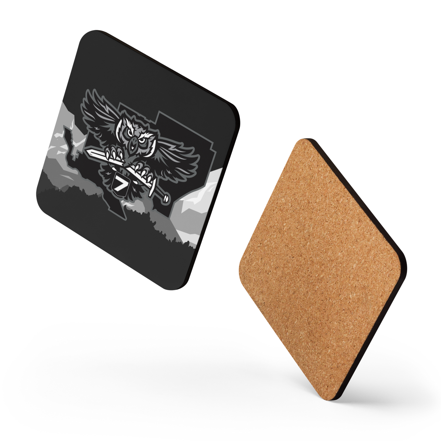 District 7 Logo Cork-back coaster