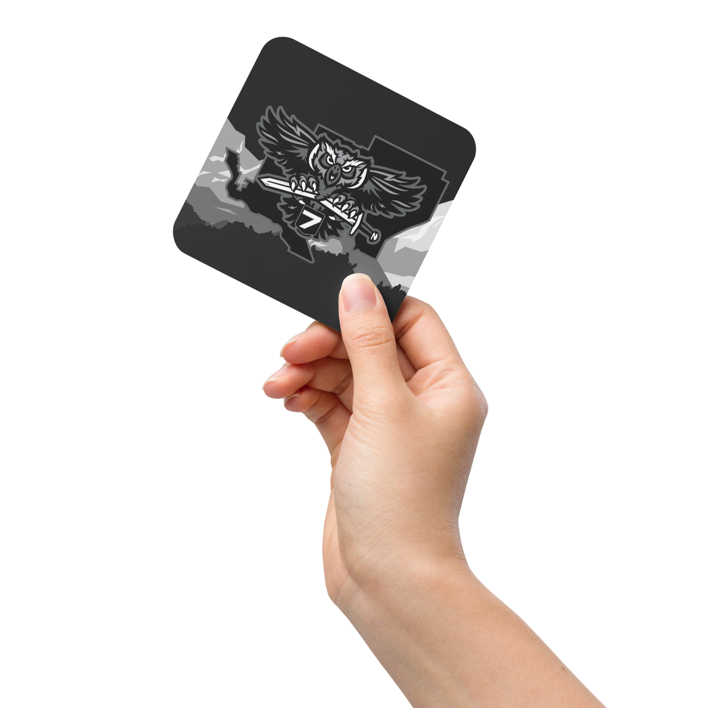 District 7 Logo Cork-back coaster