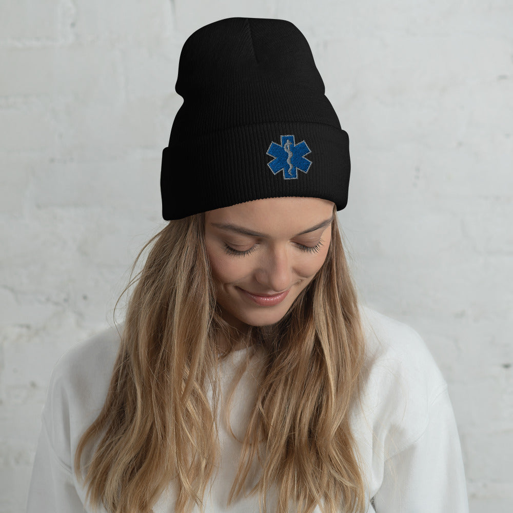 EMS Star of Life Cuffed Toque