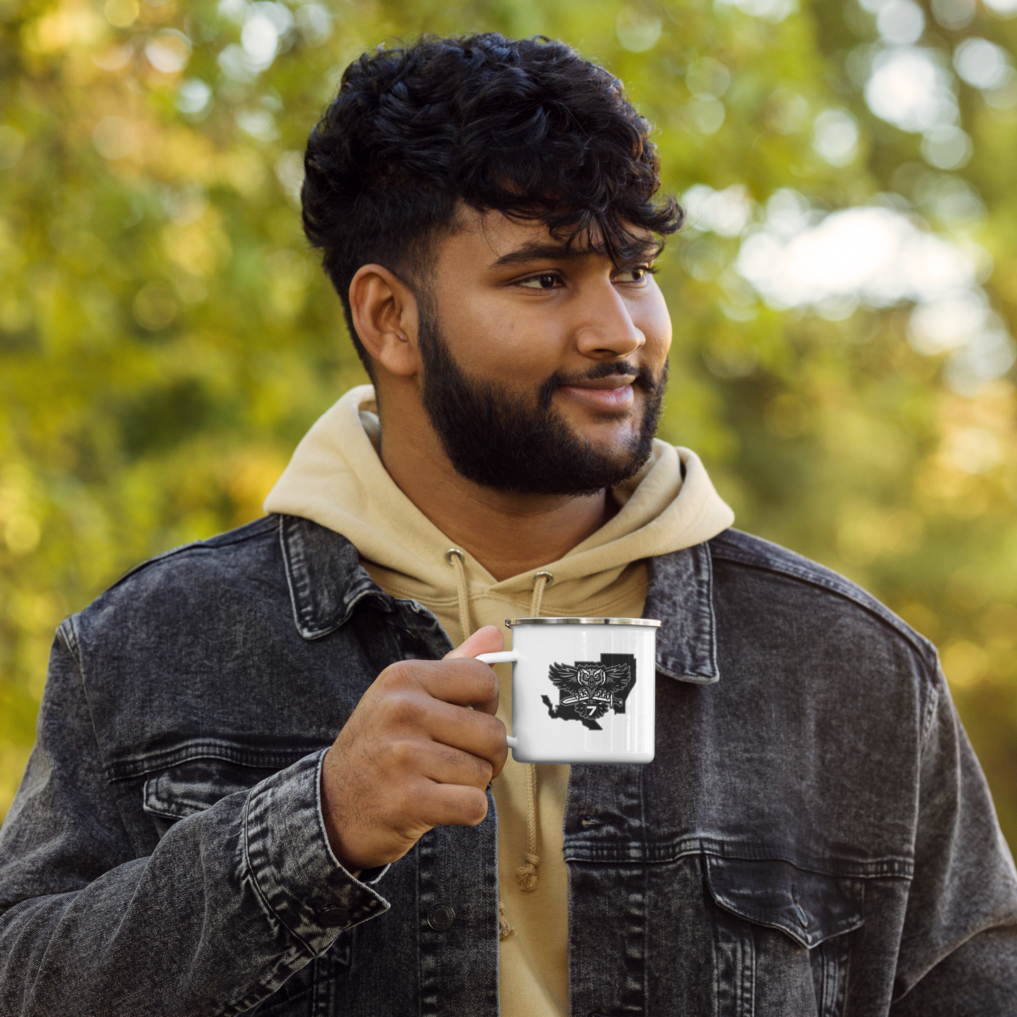 District 7 Enamel Mug