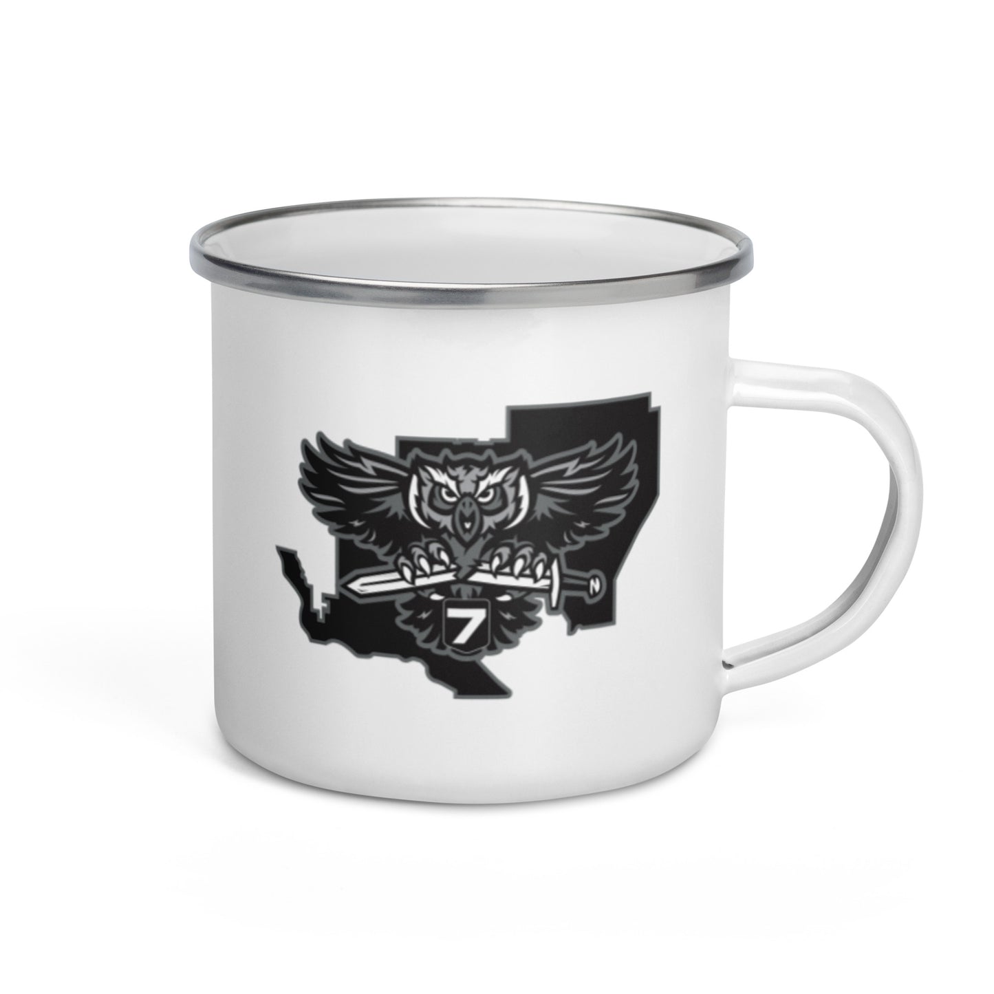 District 7 Enamel Mug
