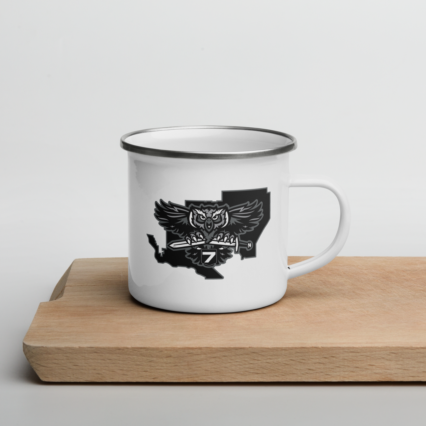 District 7 Enamel Mug