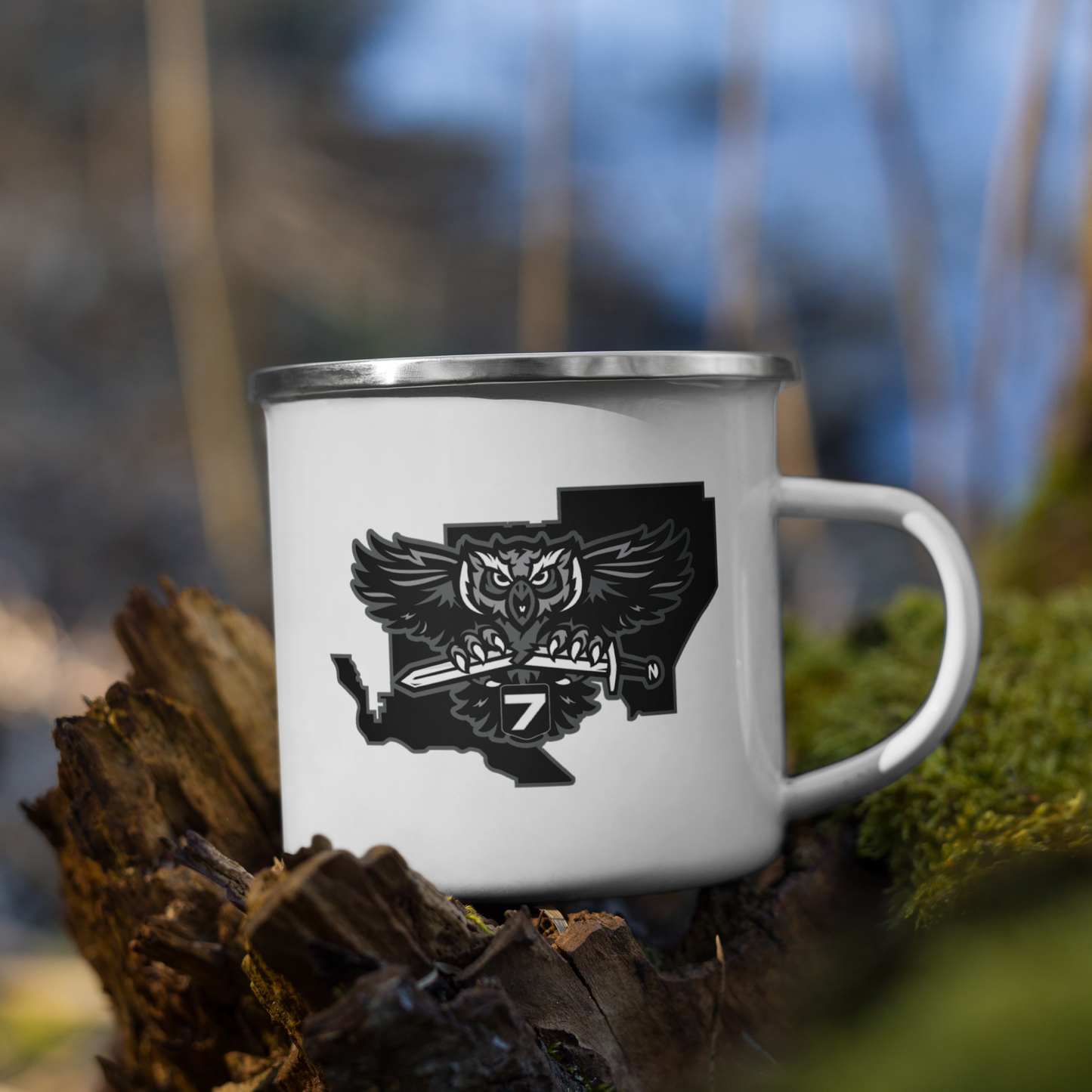 District 7 Enamel Mug