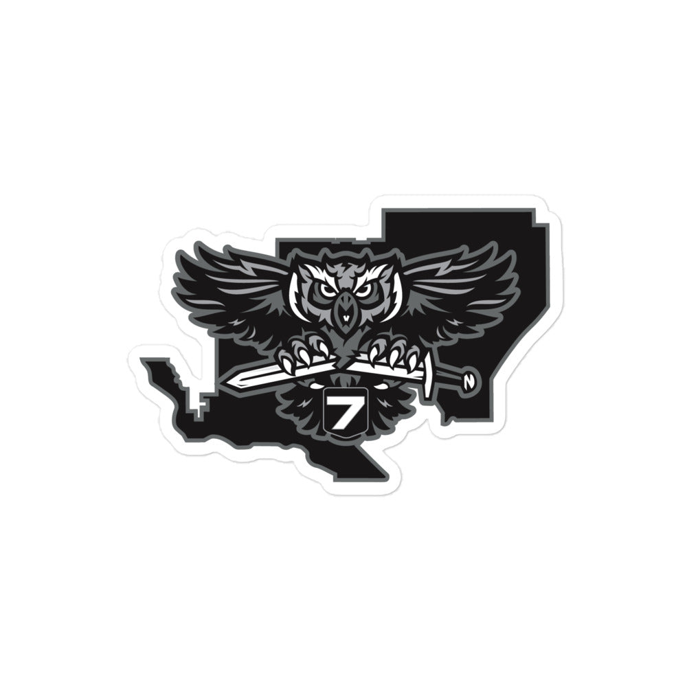 District 7 Die-Cut Bubble-free stickers