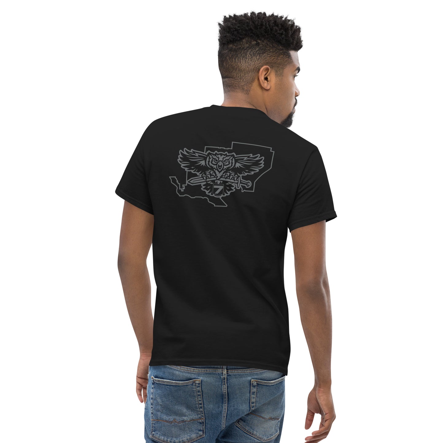 Gildan District 7 Subdued T-Shirt Front & Back Print