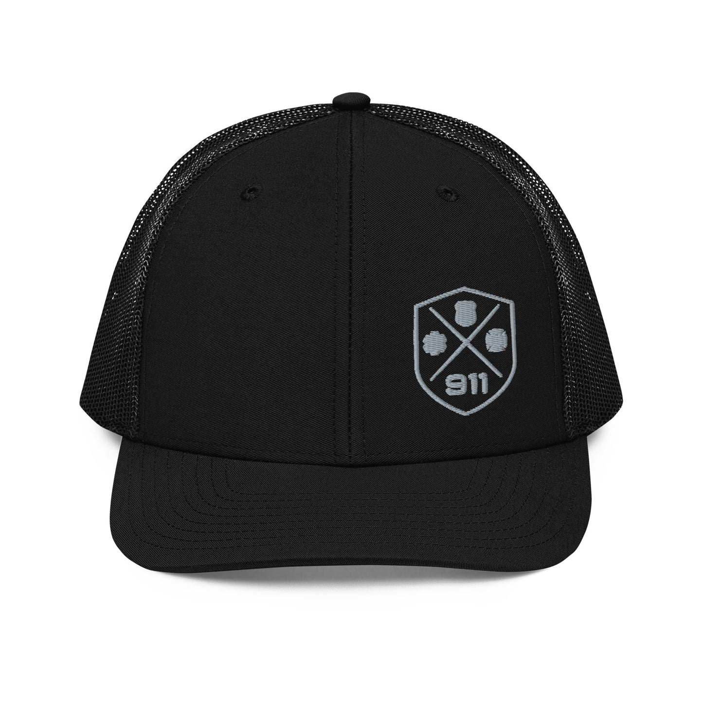 911 Duty Gear Logo Police Fire EMS Richardson Mesh Cap