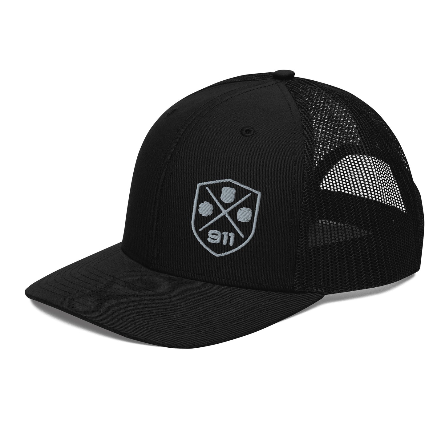 911 Duty Gear Logo Police Fire EMS Richardson Mesh Cap