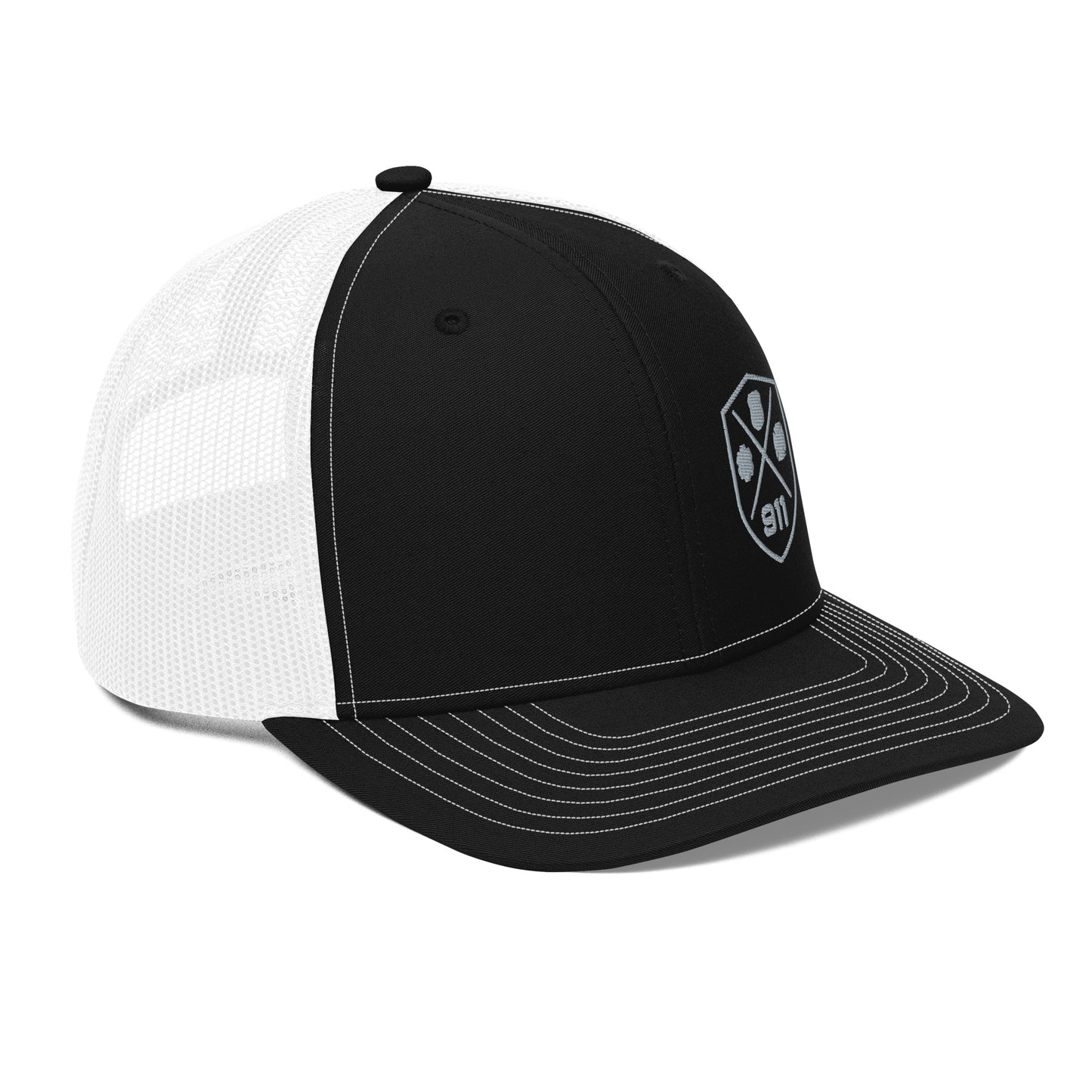 911 Duty Gear Logo Police Fire EMS Richardson Mesh Cap