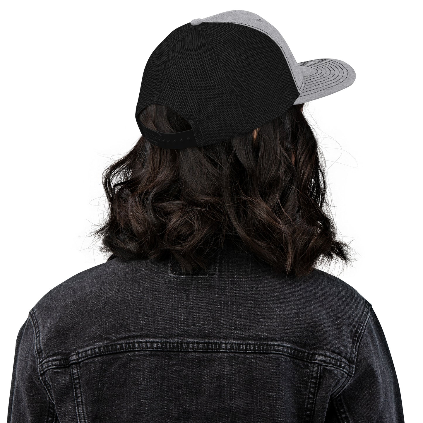 911 Duty Gear Logo Police Fire EMS Grey Richardson Mesh Cap