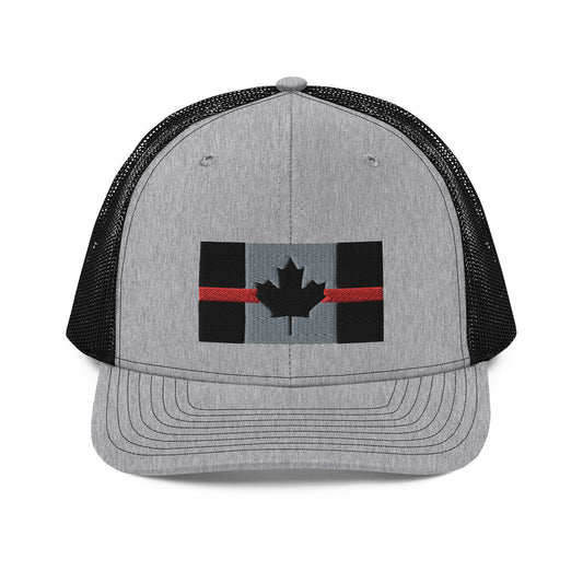 Canadian Thin Red Line Richardson Trucker Snapback Cap