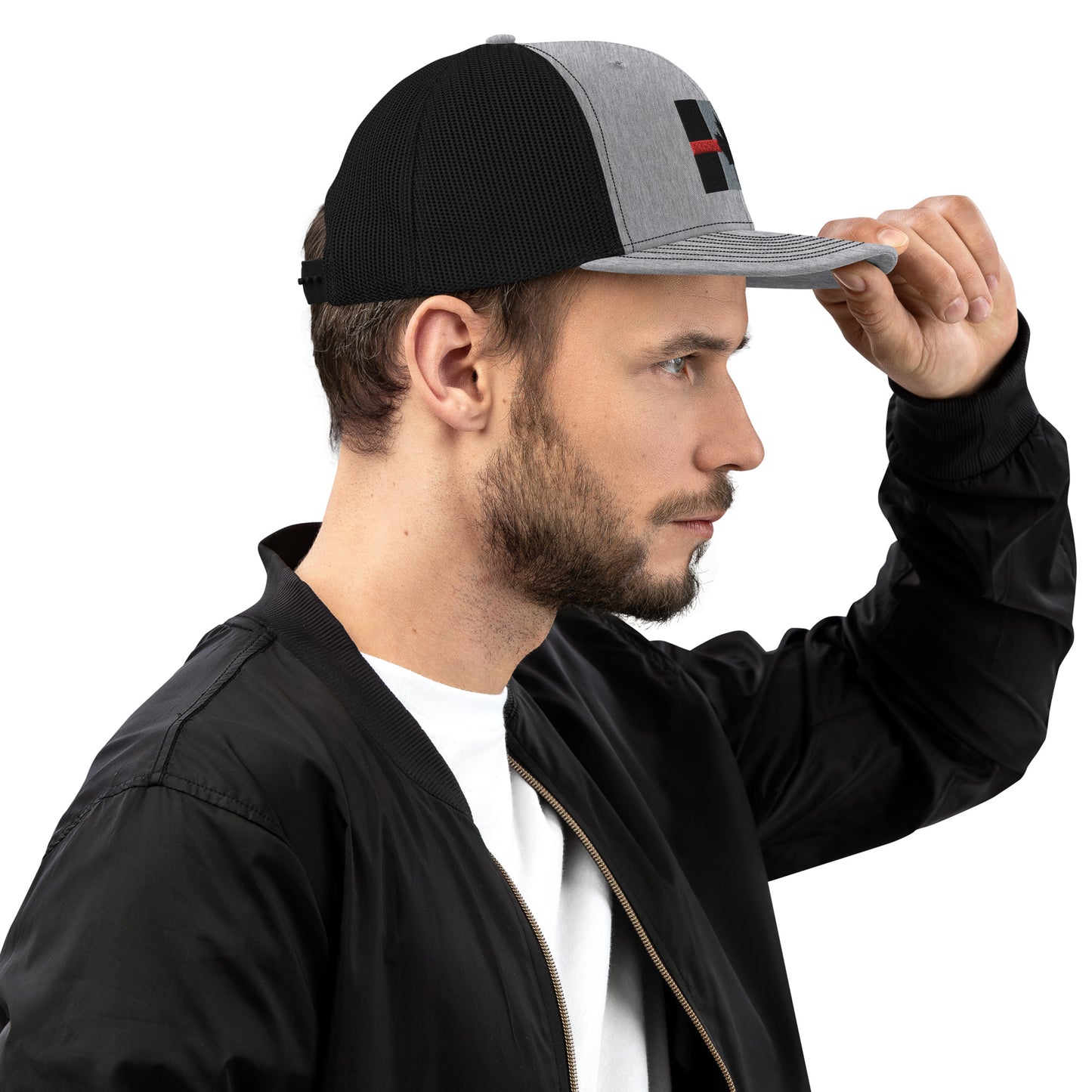 Canadian Thin Red Line Richardson Trucker Snapback Cap