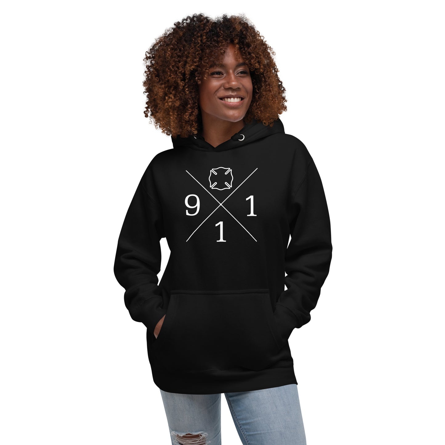 Maltese Cross 911 Firefighter Unisex Hoodie