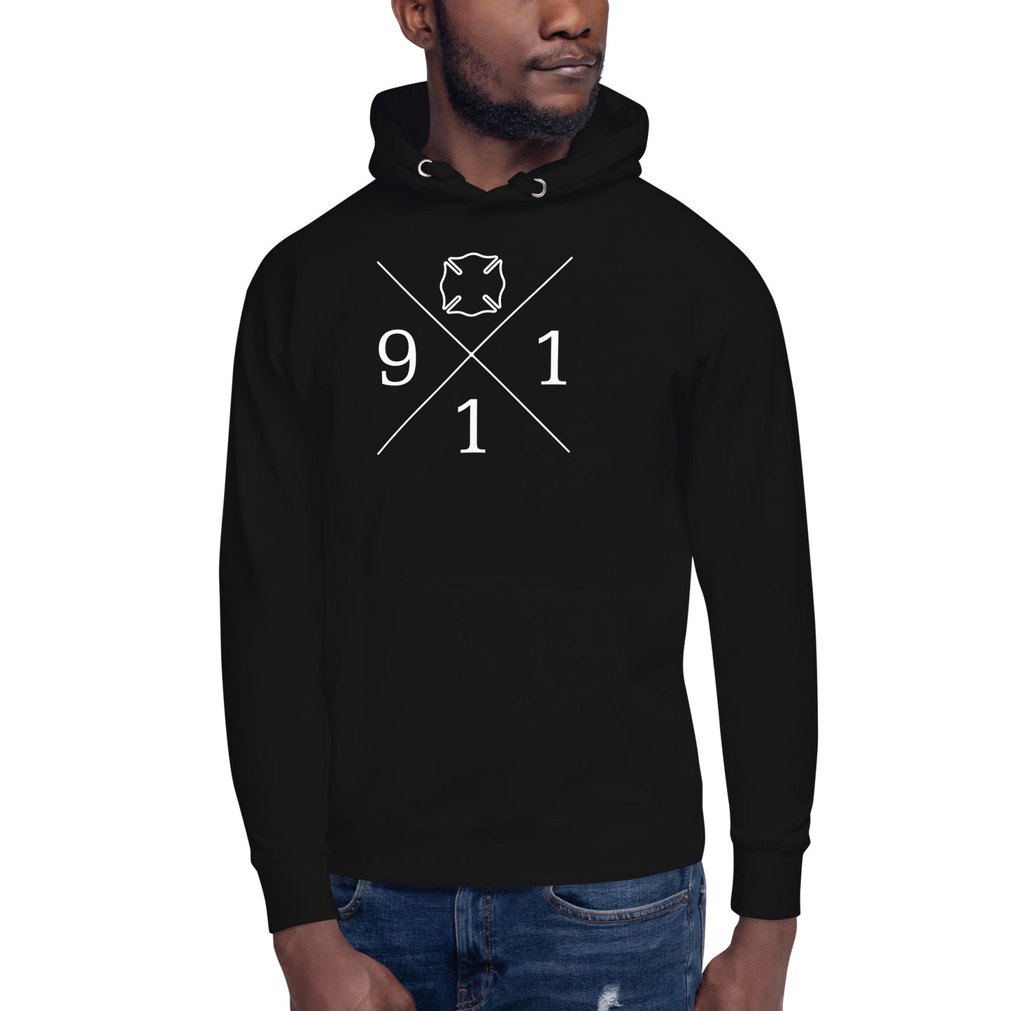 Maltese Cross 911 Firefighter Unisex Hoodie