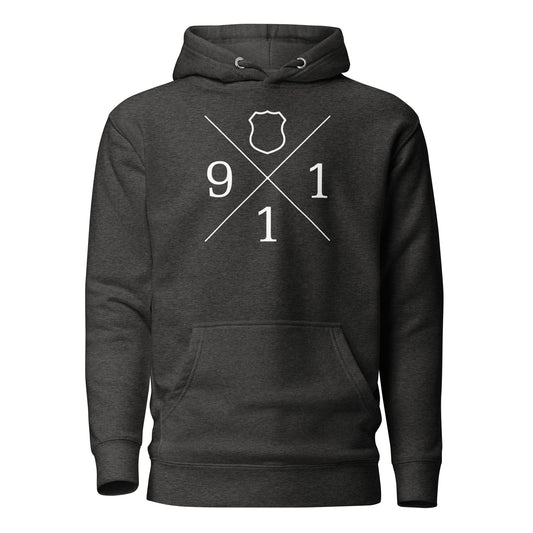 Police and Law Enforcement Badge 911 Hoodie