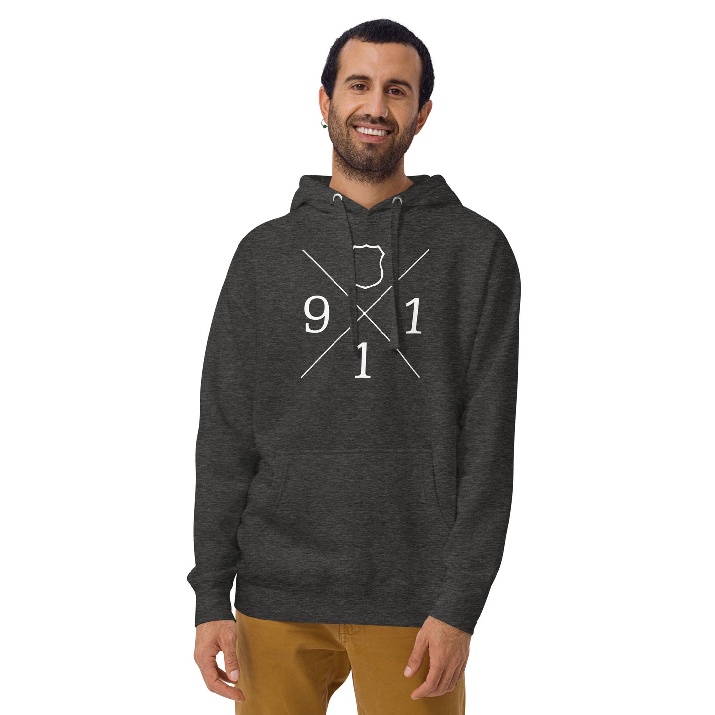 Police and Law Enforcement Badge 911 Hoodie