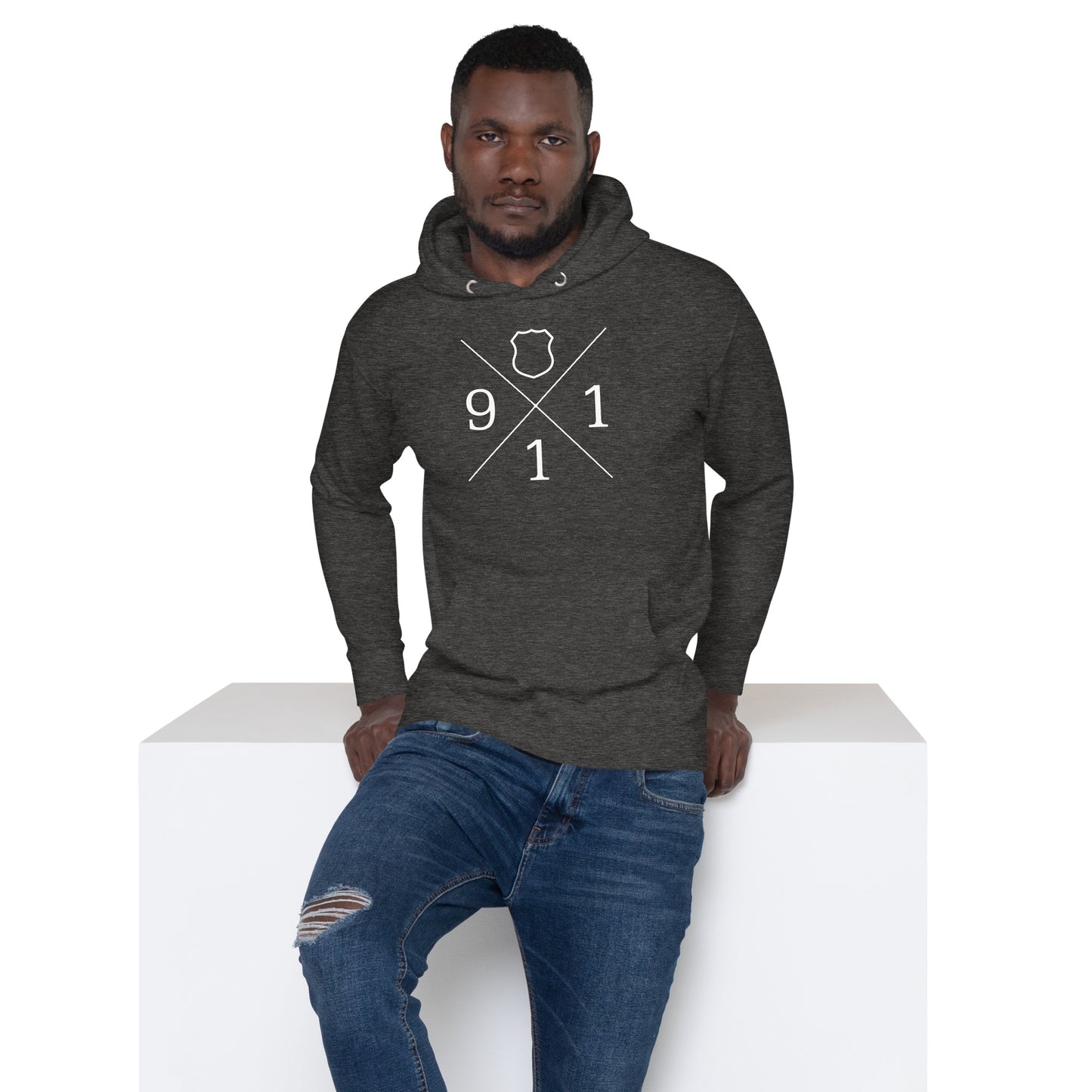 Police and Law Enforcement Badge 911 Hoodie
