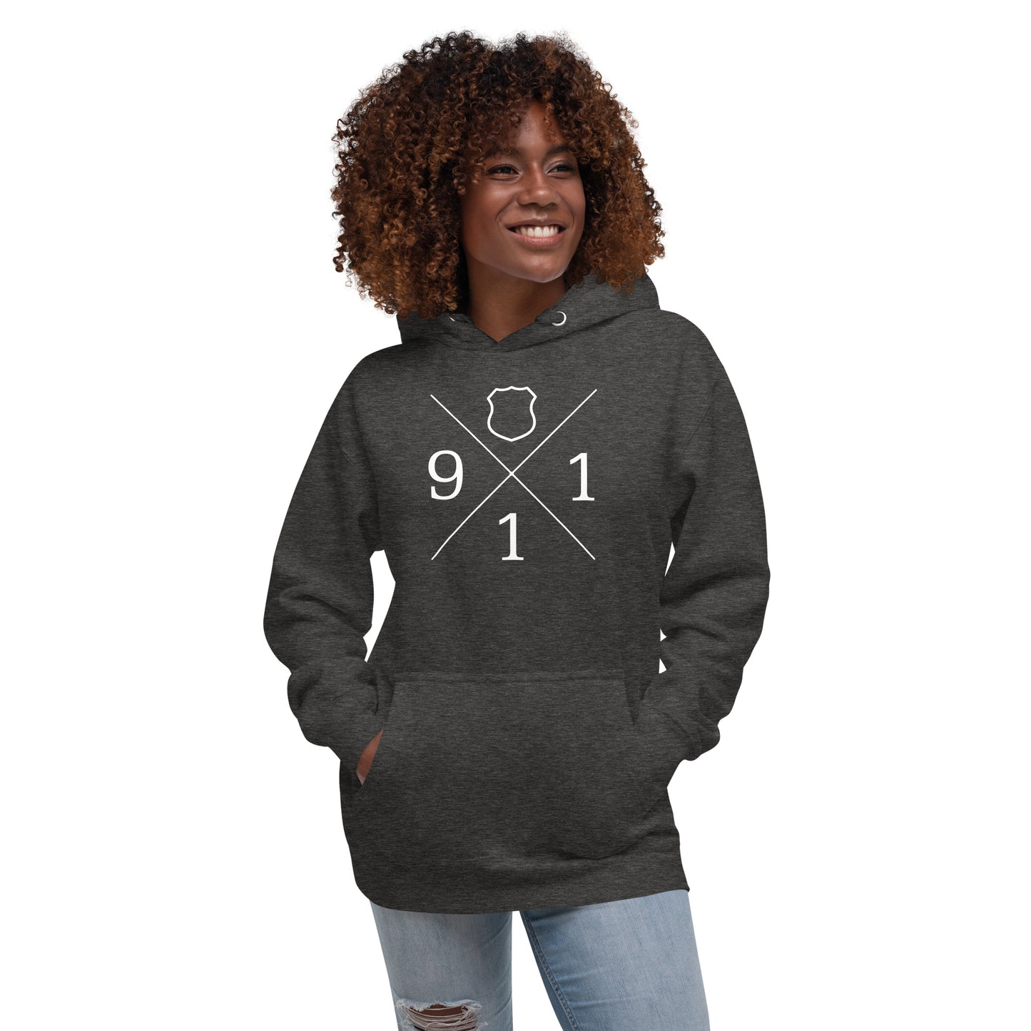 Police and Law Enforcement Badge 911 Unisex Hoodie