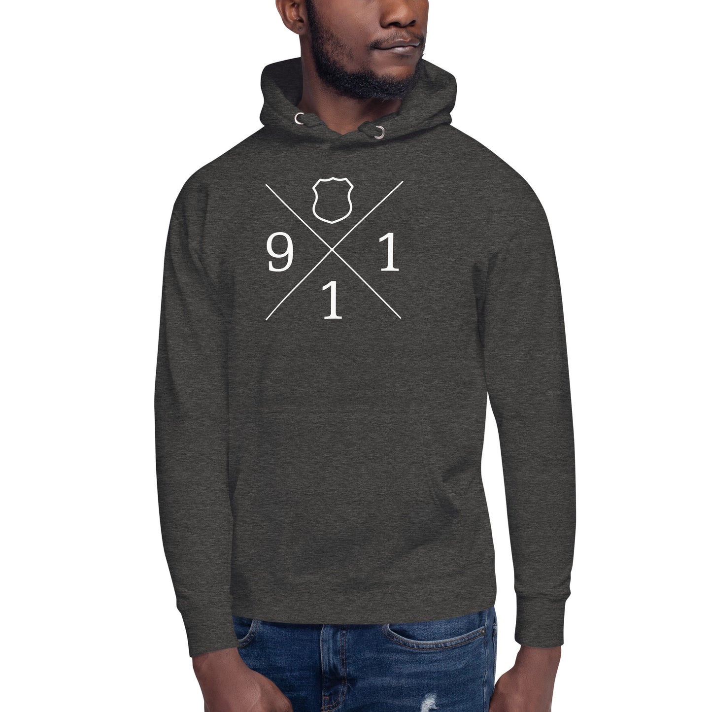 Police and Law Enforcement Badge 911 Hoodie