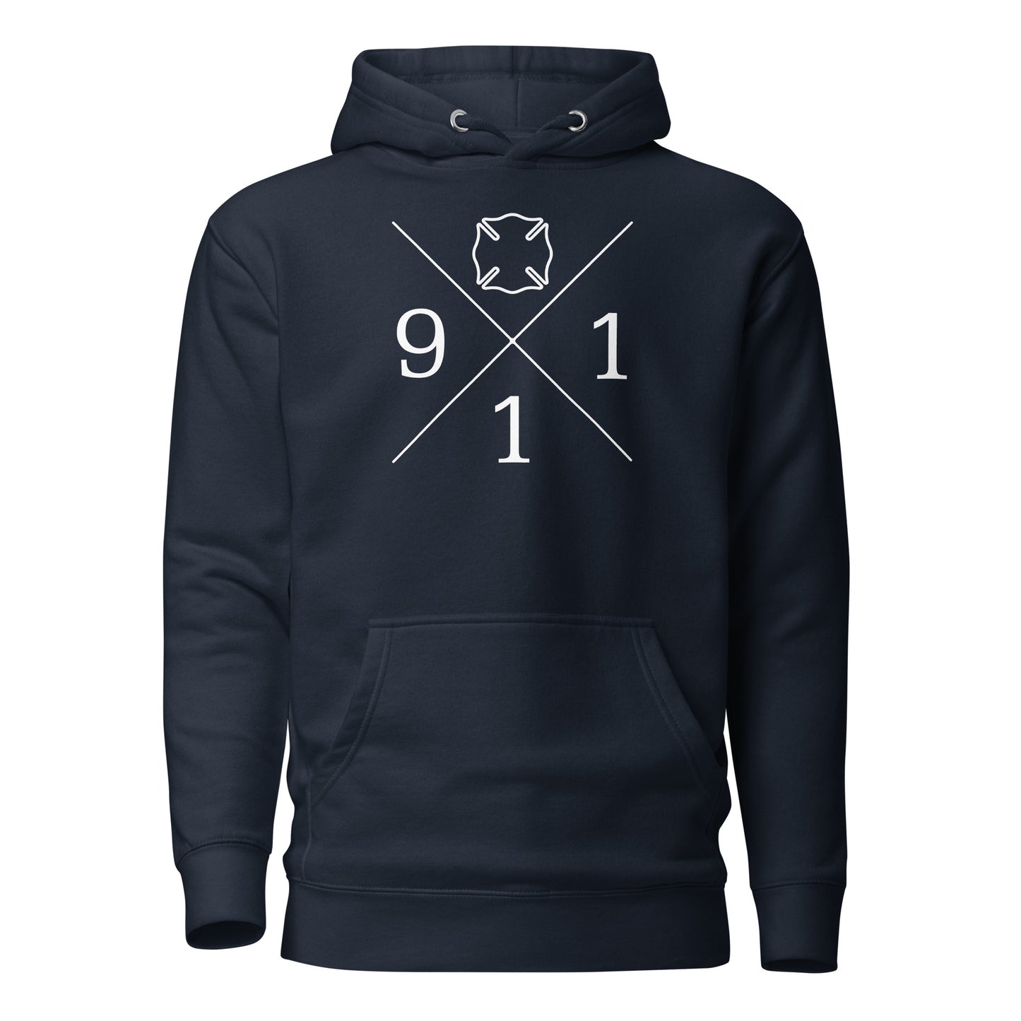 Maltese Cross 911 Firefighter Unisex Hoodie