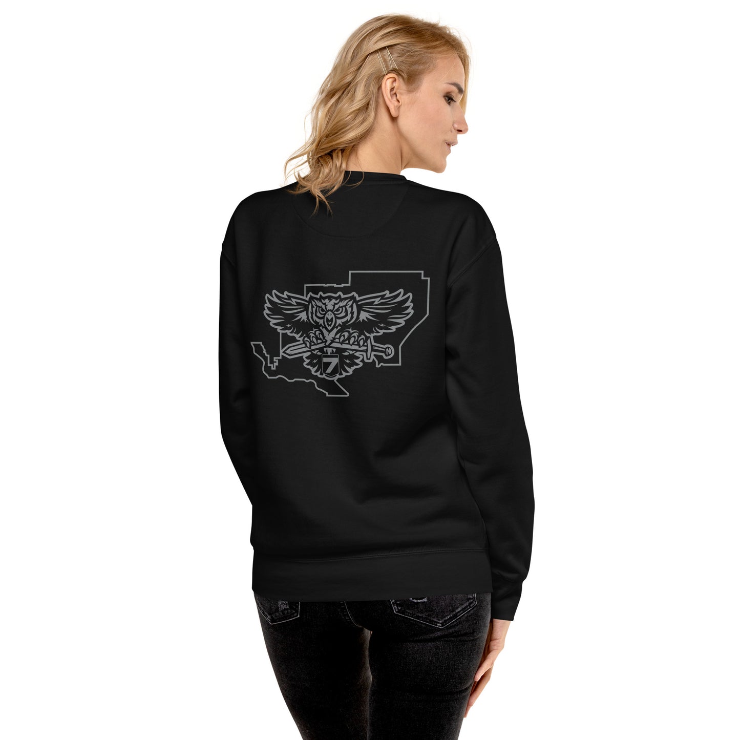 Cotton Heritage Front & Back Print District 7 Slimfit Sweatshirt