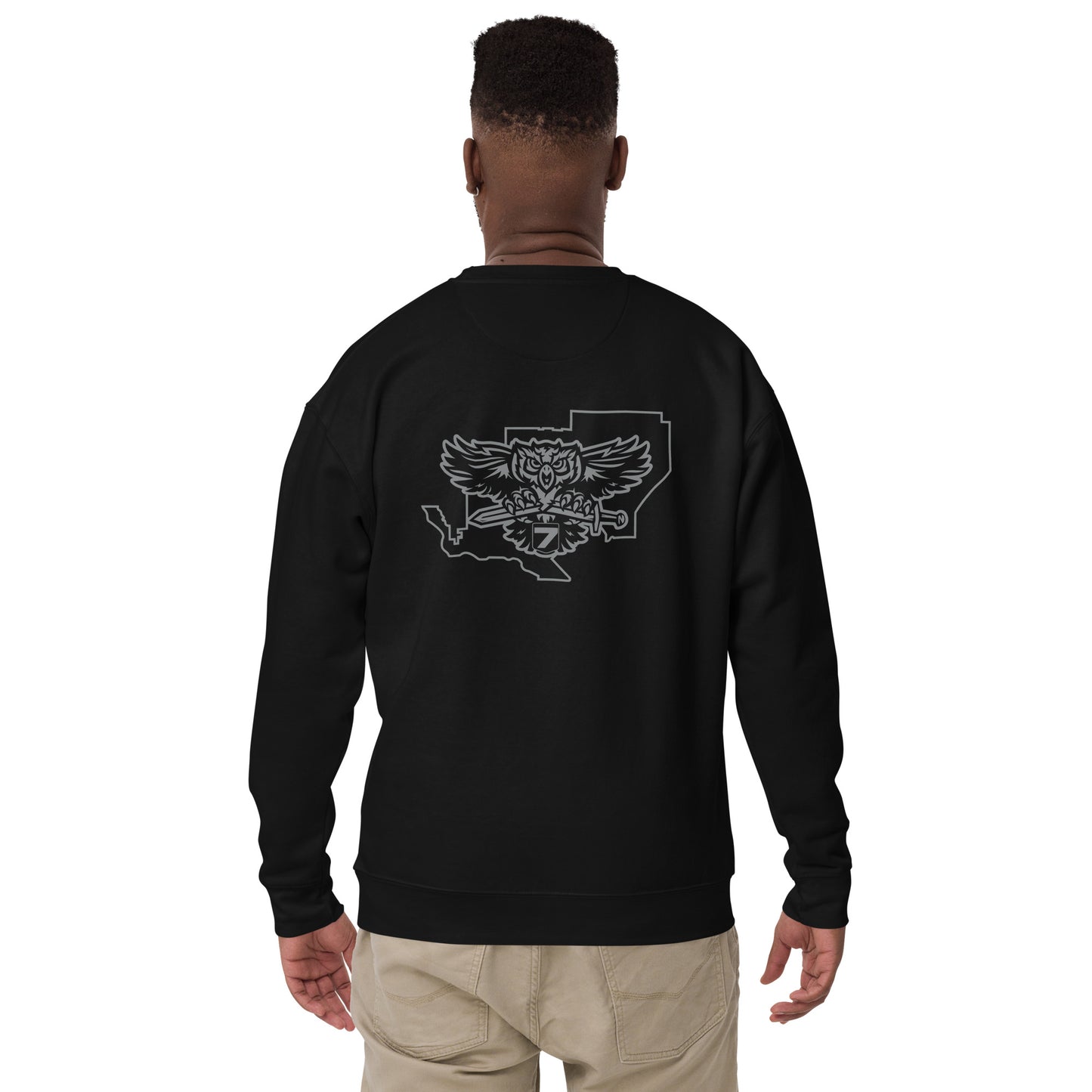 Cotton Heritage Front & Back Print District 7 Slimfit Sweatshirt