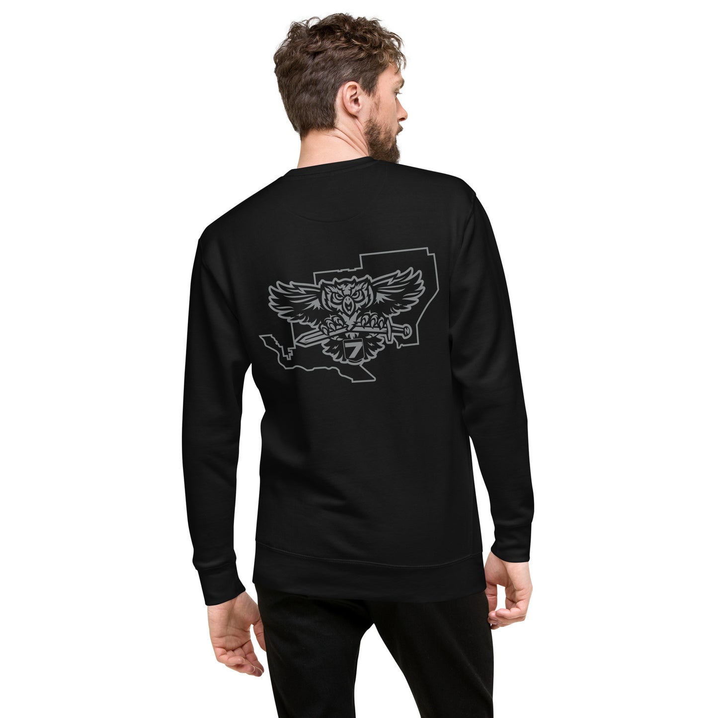 Cotton Heritage Front & Back Print District 7 Slimfit Sweatshirt