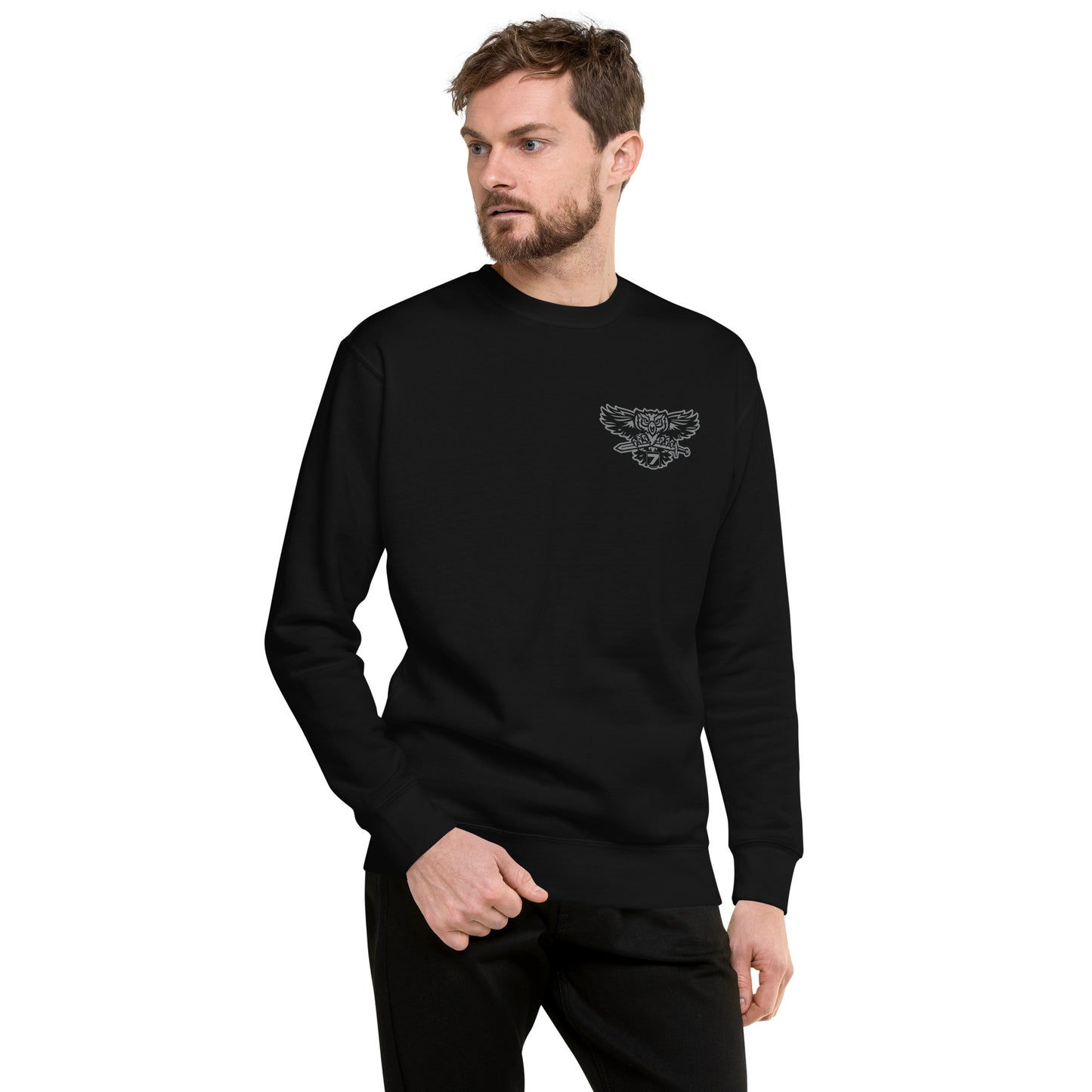Cotton Heritage Front & Back Print District 7 Slimfit Sweatshirt