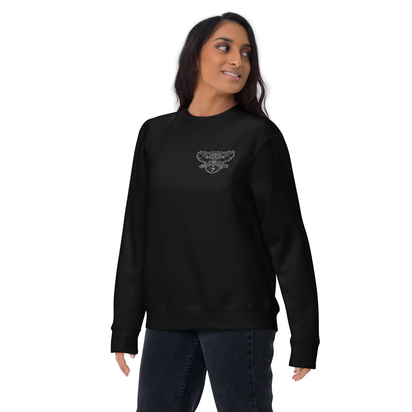 Cotton Heritage Front & Back Print District 7 Slimfit Sweatshirt