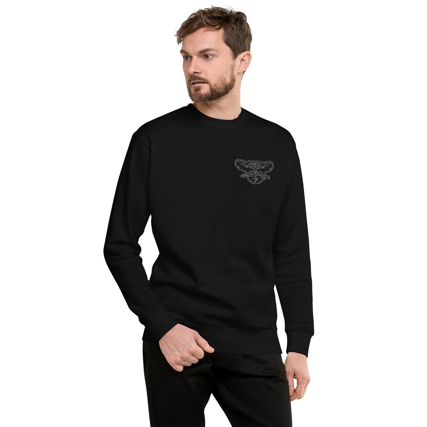 Cotton Heritage Front Print District 7 Slimfit Sweatshirt