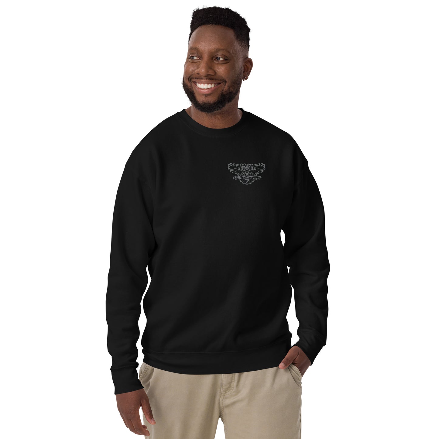 Cotton Heritage Front Print District 7 Slimfit Sweatshirt