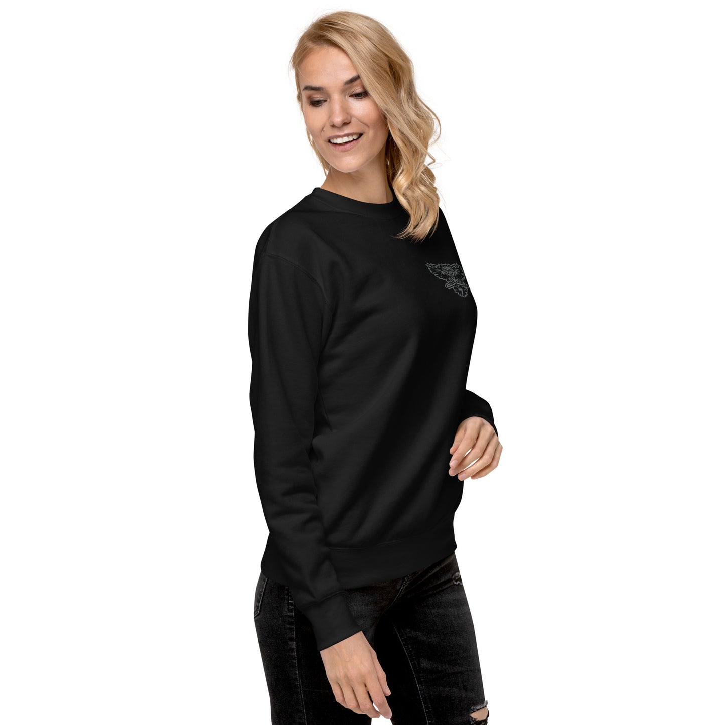 Cotton Heritage Front Print District 7 Slimfit Sweatshirt
