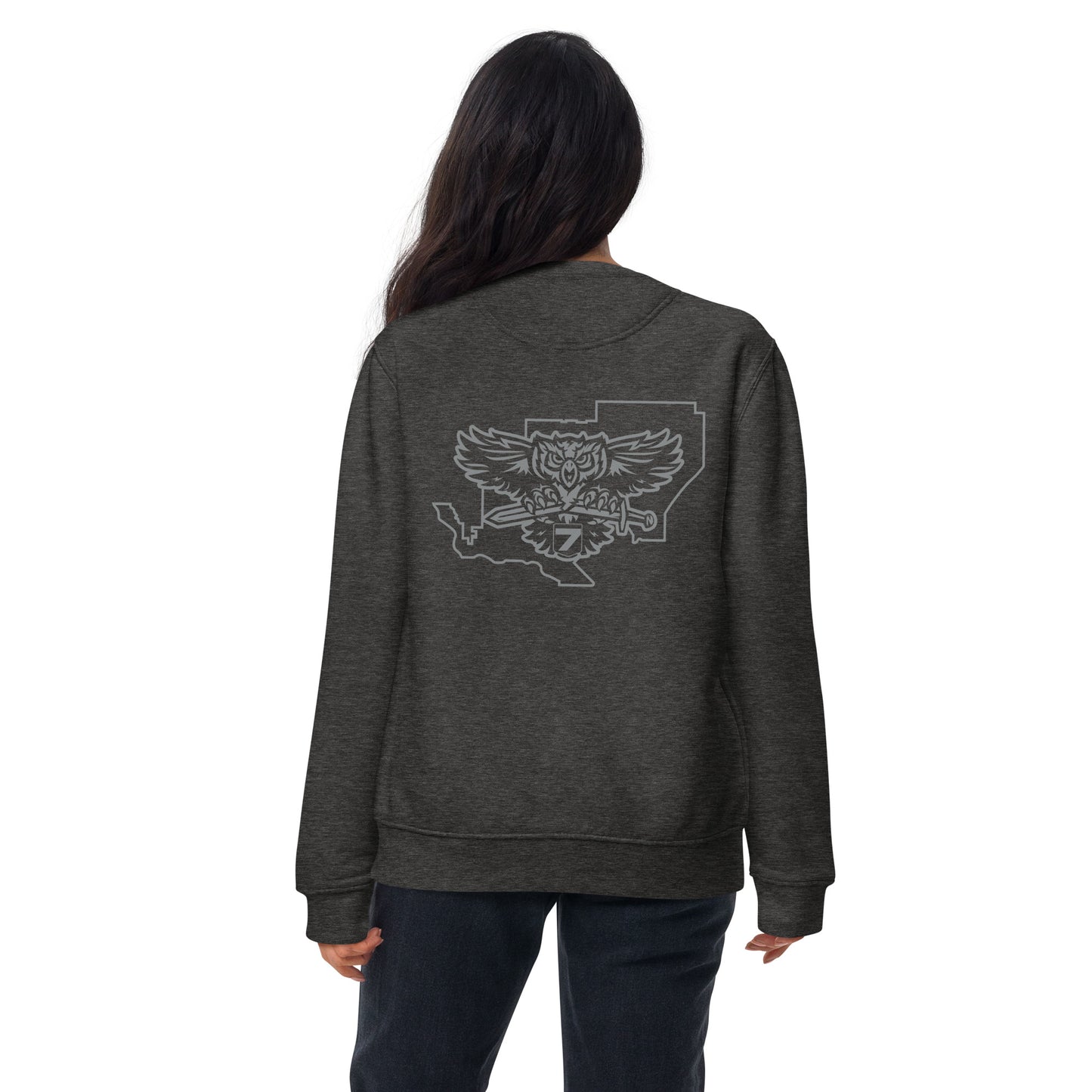 Cotton Heritage Front & Back Print District 7 Slimfit Sweatshirt