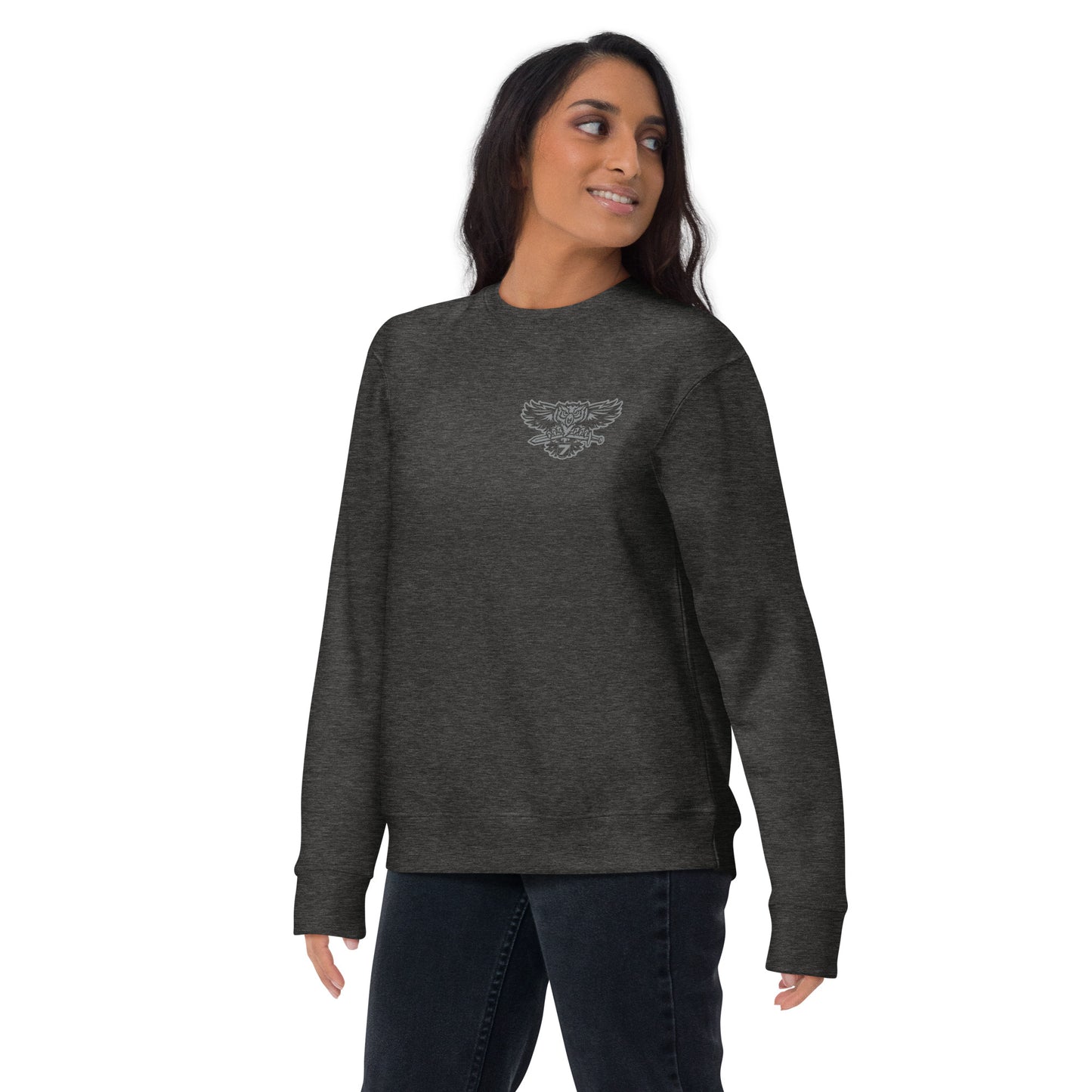 Cotton Heritage Front & Back Print District 7 Slimfit Sweatshirt