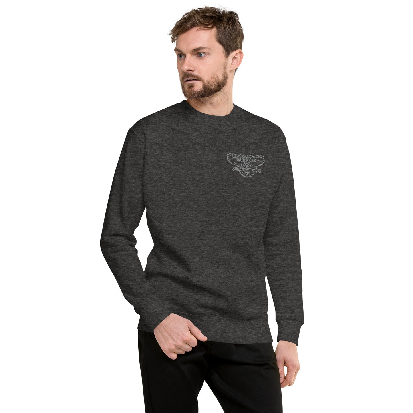 Cotton Heritage Front & Back Print District 7 Slimfit Sweatshirt