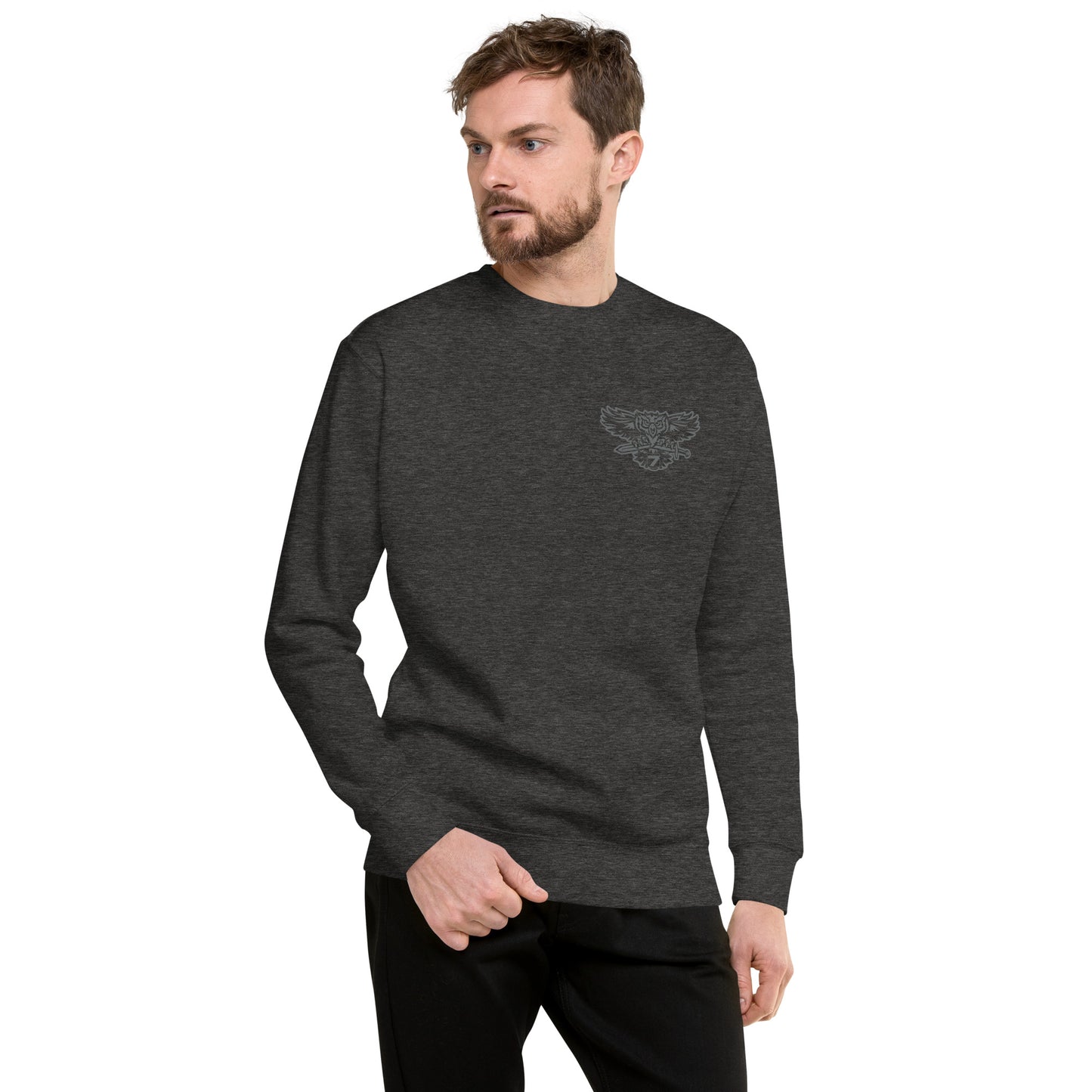 Cotton Heritage Front Print District 7 Slimfit Sweatshirt