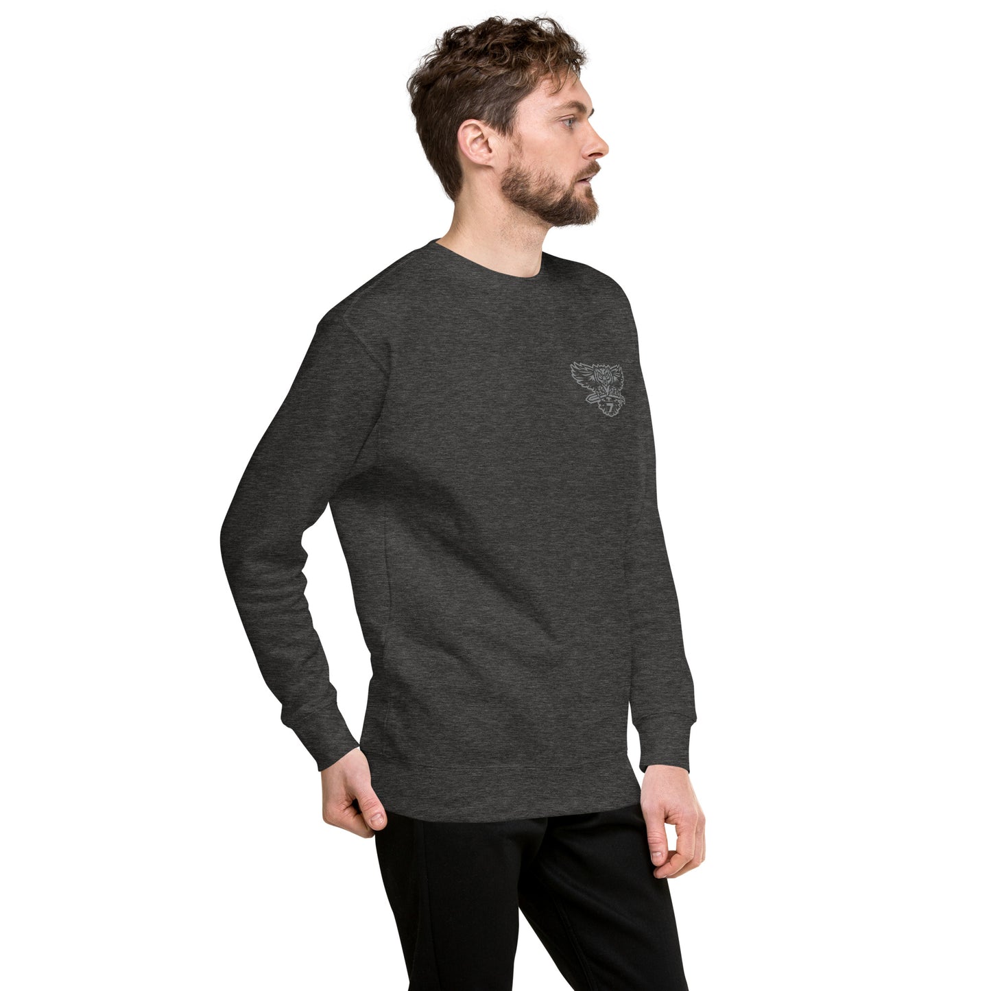 Cotton Heritage Front & Back Print District 7 Slimfit Sweatshirt