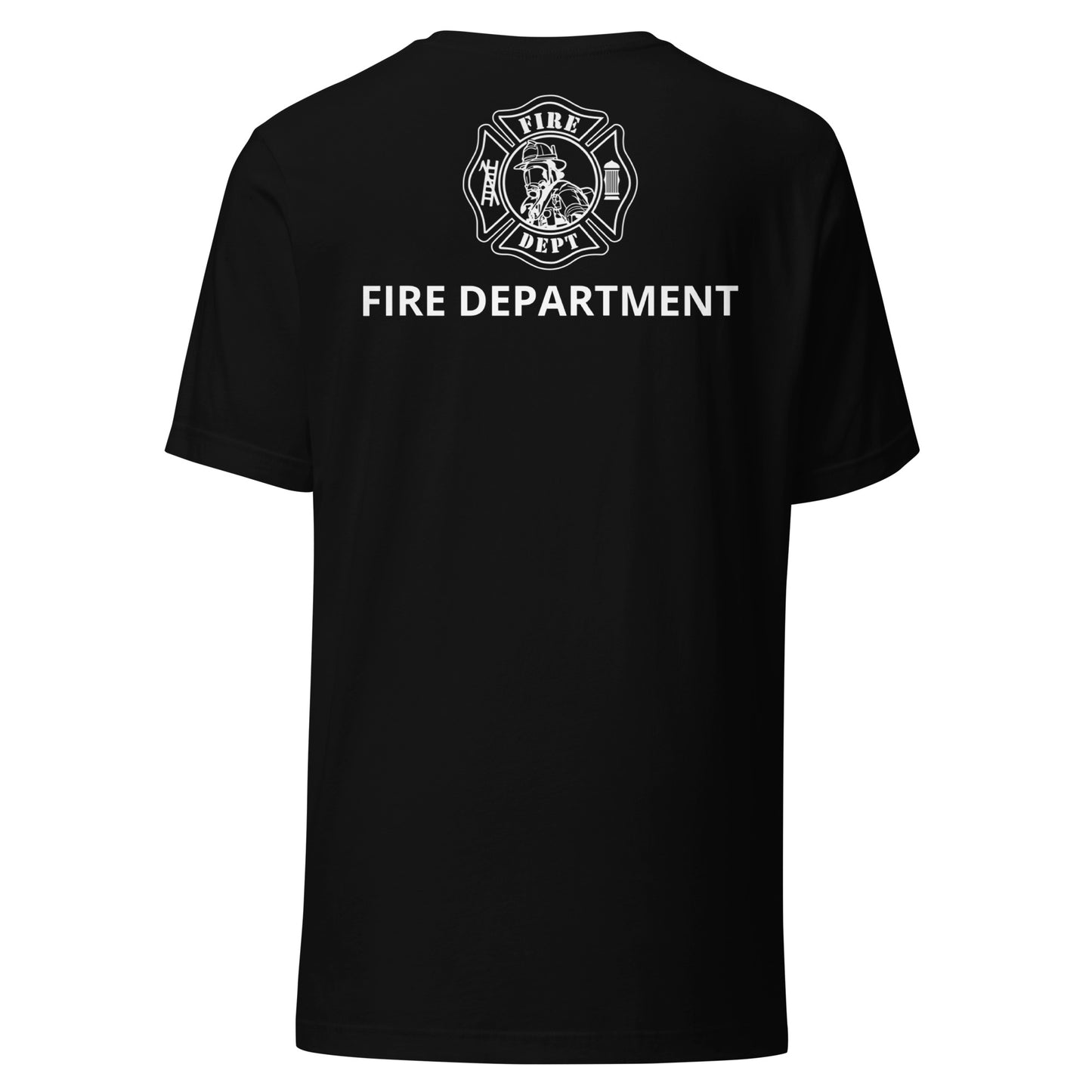 Fire Department Maltese Cross Front and Back Unisex Premium T-shirt