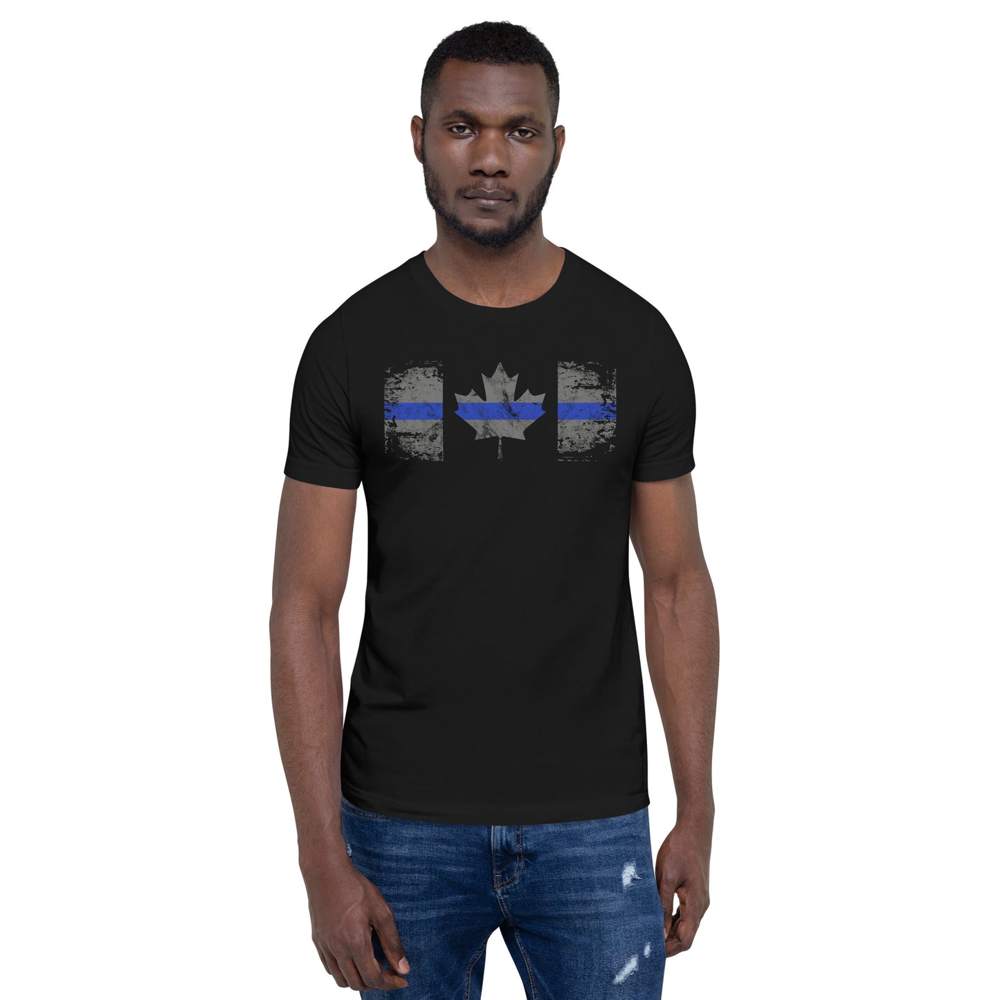 Canadian Thin Blue Line Unisex Premium T-Shirt-911 Duty Gear Canada-911 Duty Gear Canada