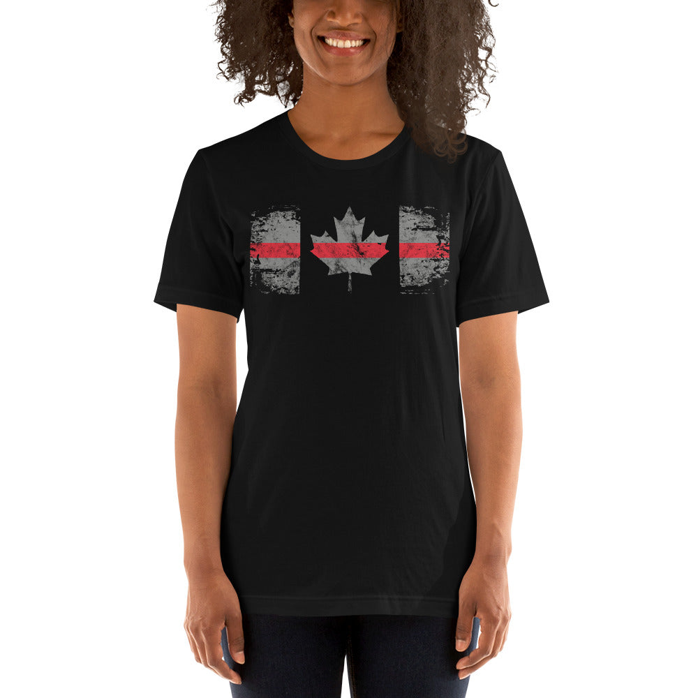 Canadian Thin Red Line Unisex Premium T-Shirt-911 Duty Gear Canada-911 Duty Gear Canada