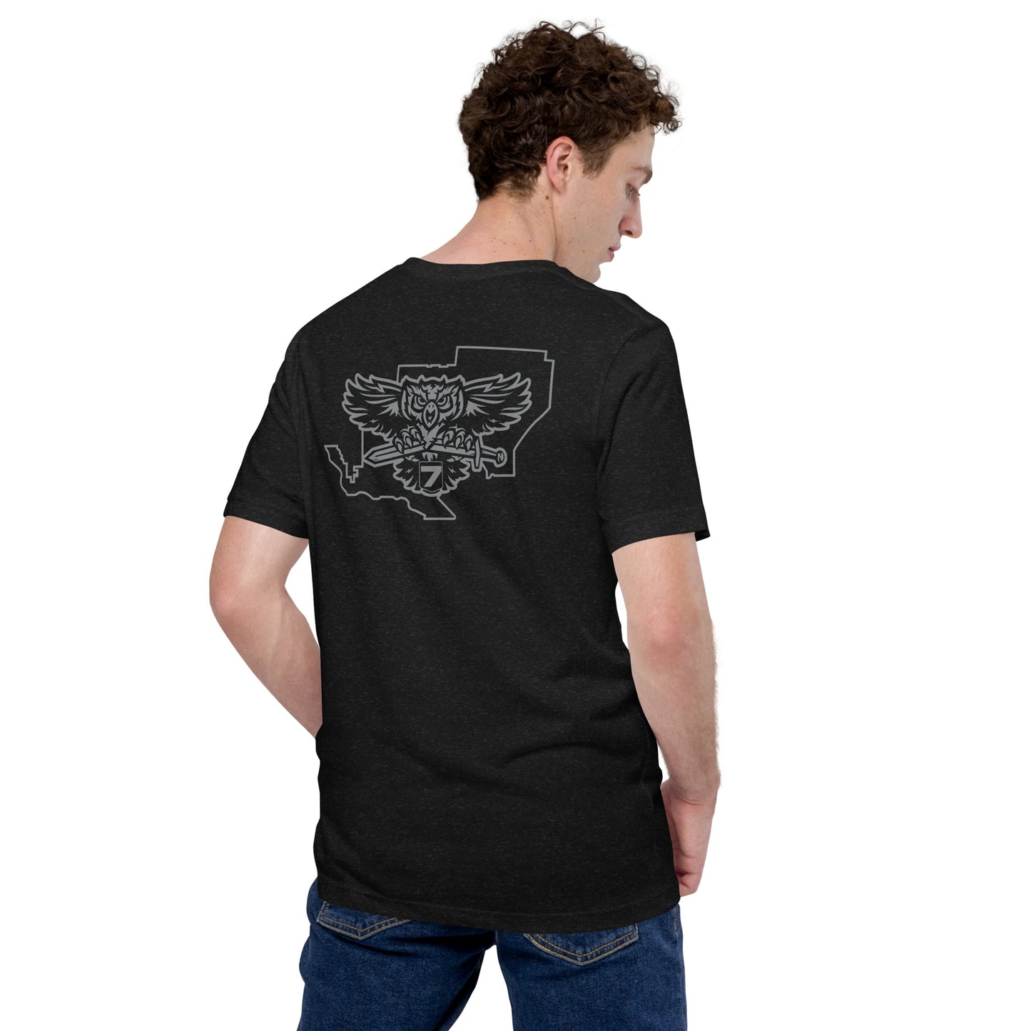 Bella & Canvas Premium Front & Back Print Subdued District 7 TShirt