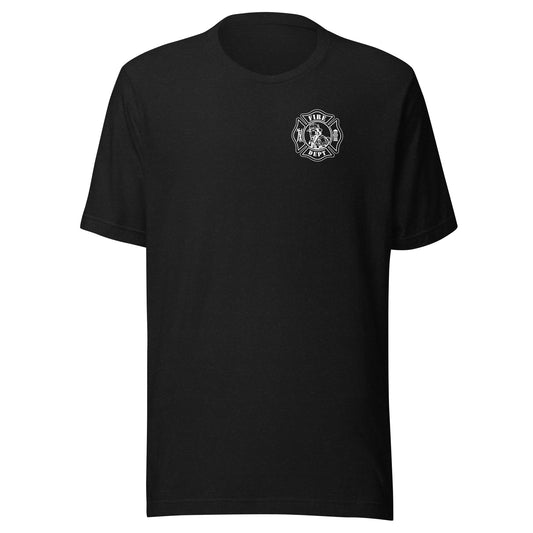 Fire Department Maltese Cross Front and Back Unisex Premium T-shirt