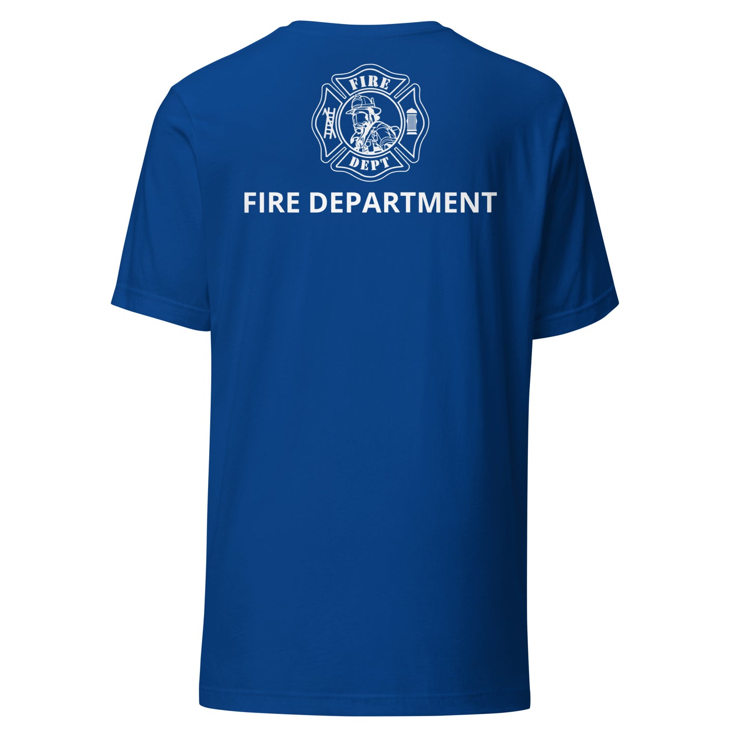 Fire Department Maltese Cross Front and Back Unisex Premium T-shirt