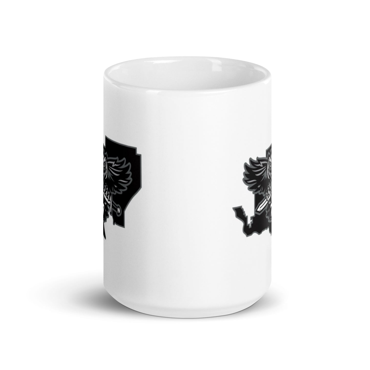 District 7 White glossy mug