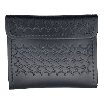 Basketweave Leather Double Glove Holder